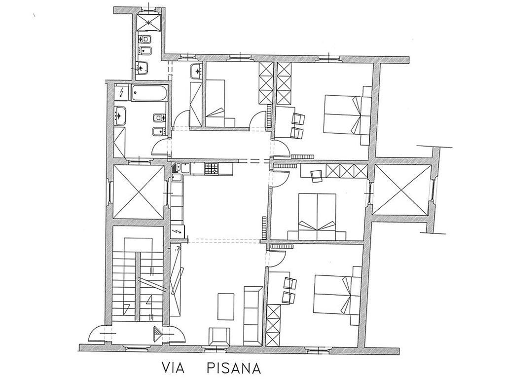 Appartamento Porta San Frediano Florenţa Exterior foto